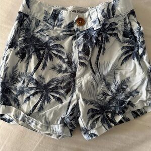 Posh Peanut Navy Palm boys shorts